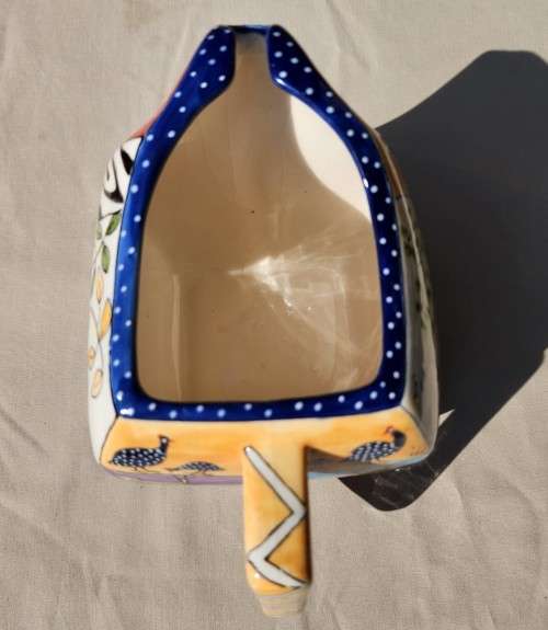 South African Porcelain HAND PAINTED LARGE (19CM WIDE) POTTERY JUG